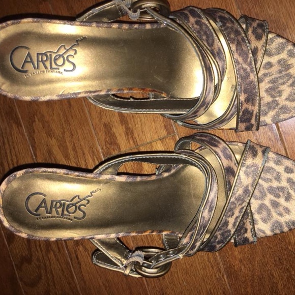 Carlos Santana Leopard Sandals New Without Tags - Picture 2 of 5